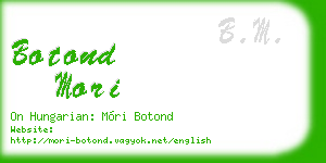 botond mori business card